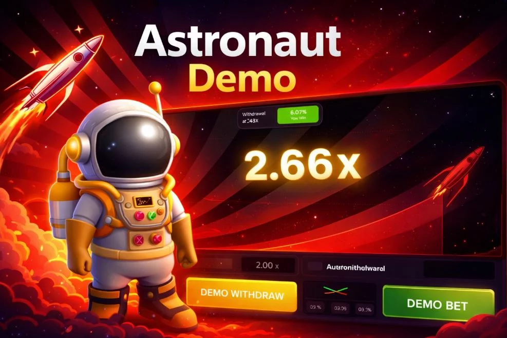 Free demo version of Astronaut Crash Game to test your strategy without risk.